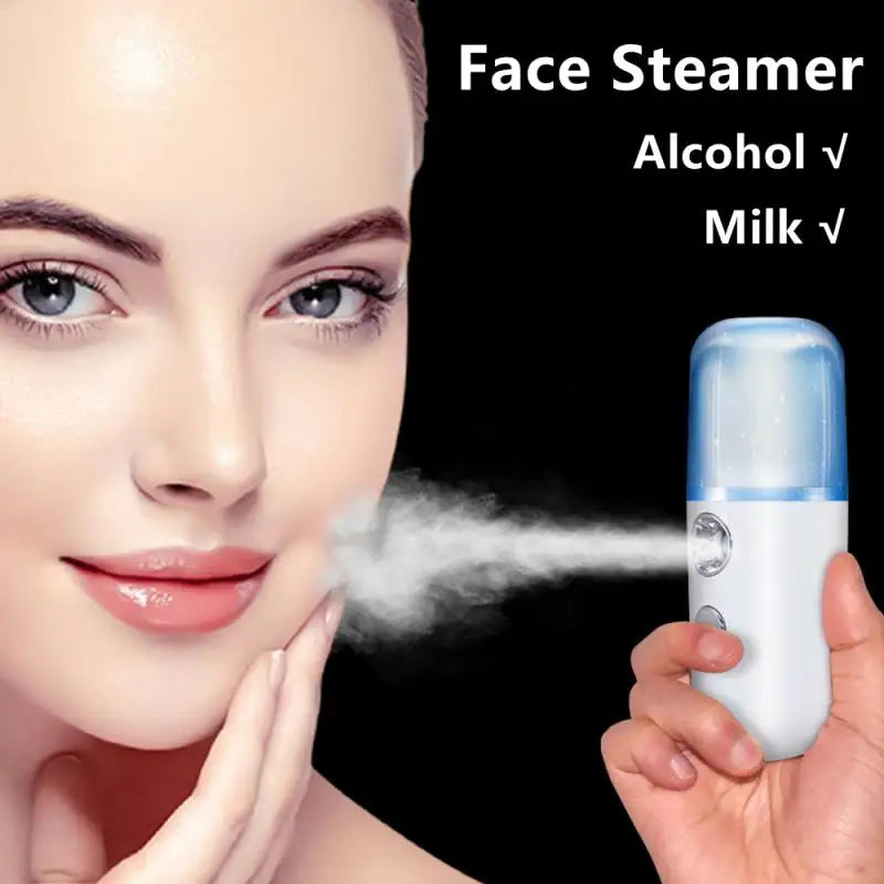 Nano Spray Face Steamer Moisturizing anti Aging Facial Sprayer Beauty Instrument USB Humidifier Nebulizer Beauty Skin Care Tools