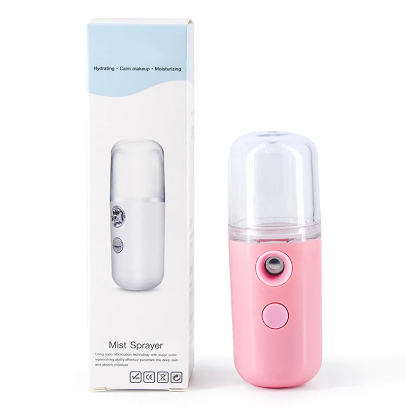 Nano Spray Face Steamer Moisturizing anti Aging Facial Sprayer Beauty Instrument USB Humidifier Nebulizer Beauty Skin Care Tools